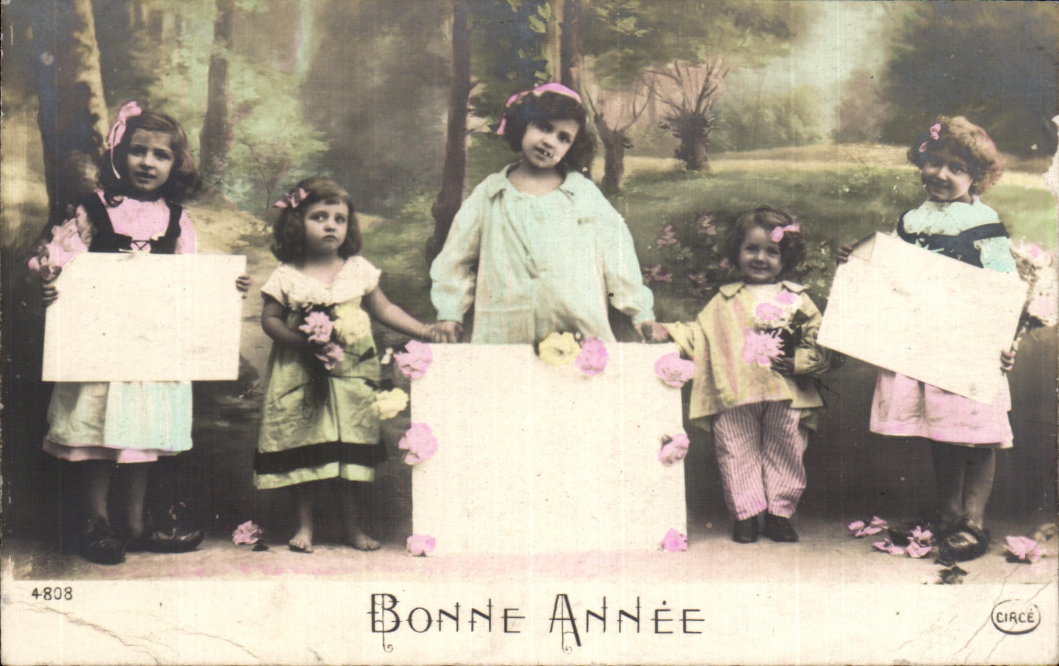CPA Bonne Annee Enfants