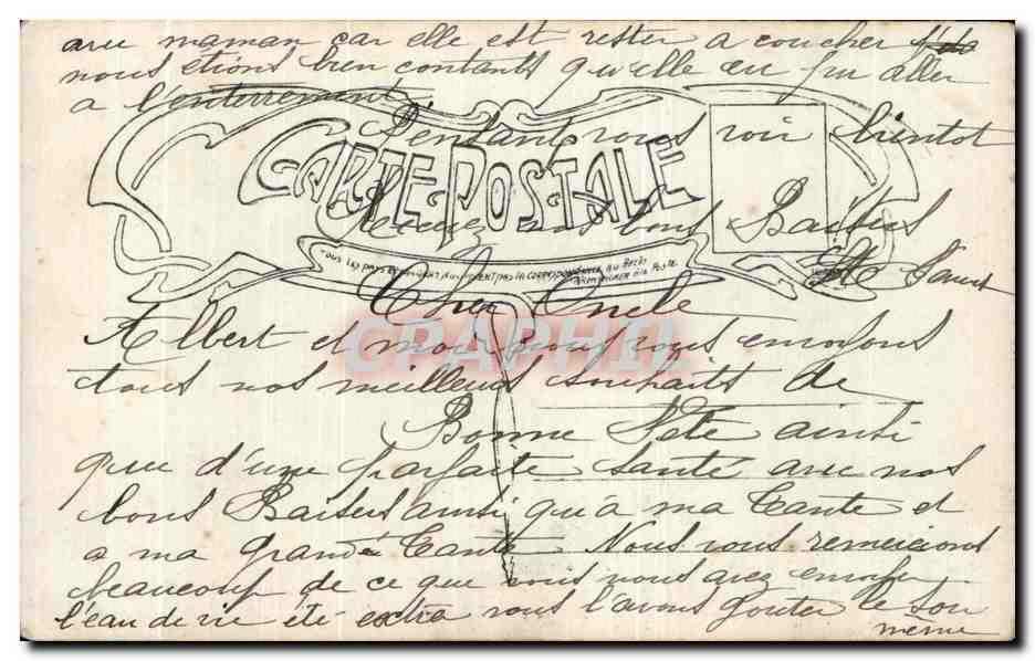 CPA Fantaisie Femme  — Verso
