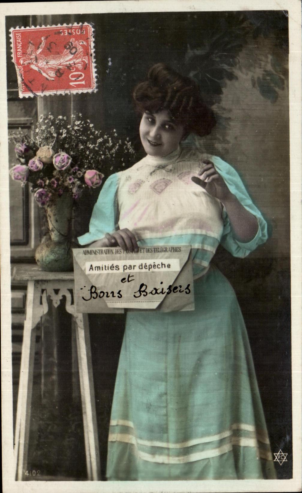 CPA Fantaisie Femme 