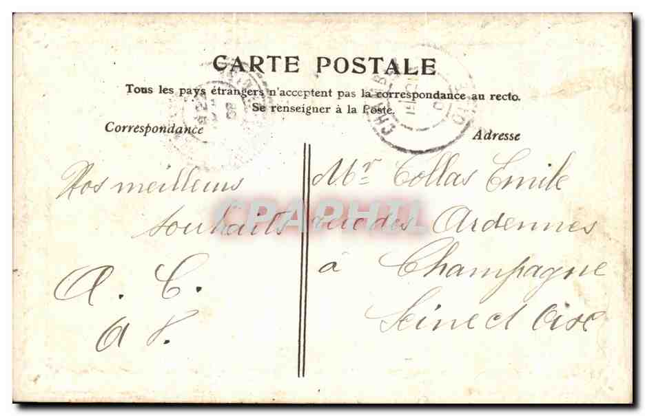 CPA Fantaisie Femme  — Verso