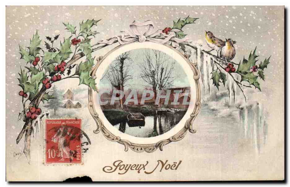 CPA Fantaisie Joyeux Noel