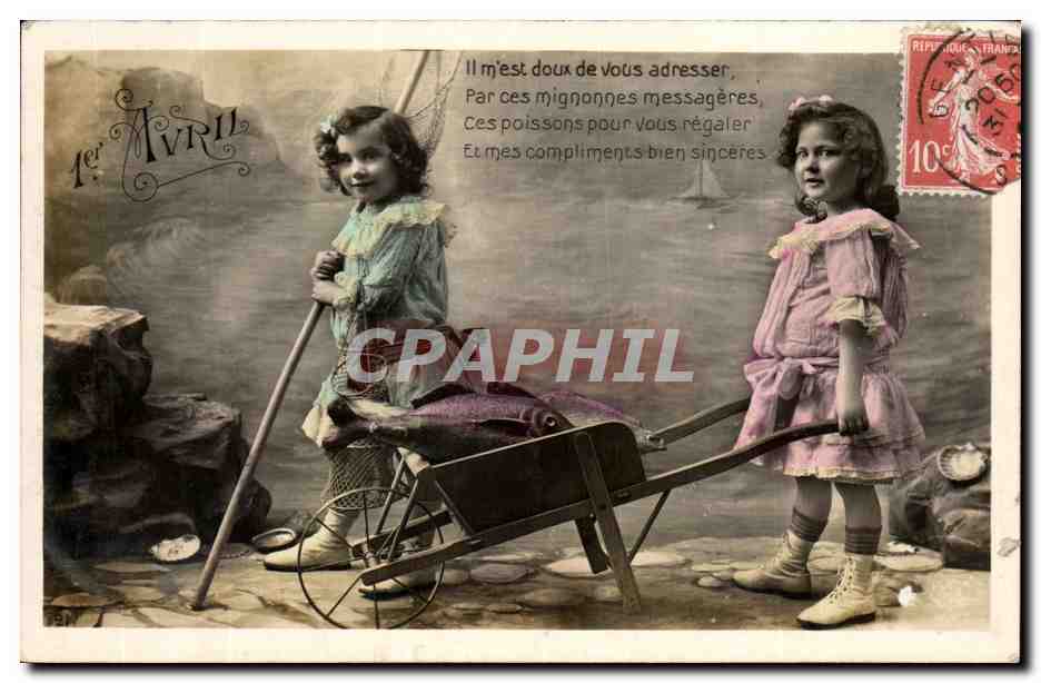 CPA Fantaisie Enfants Brouette