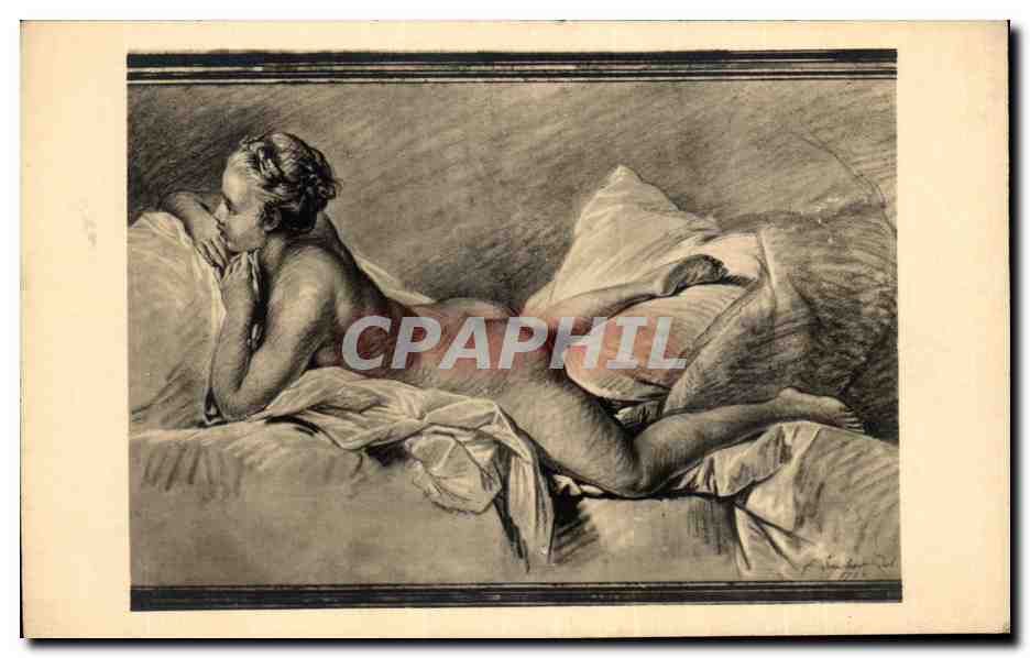 Femme nue à plat ventre — F. Boucher — Édition A. N., Paris, n° 510