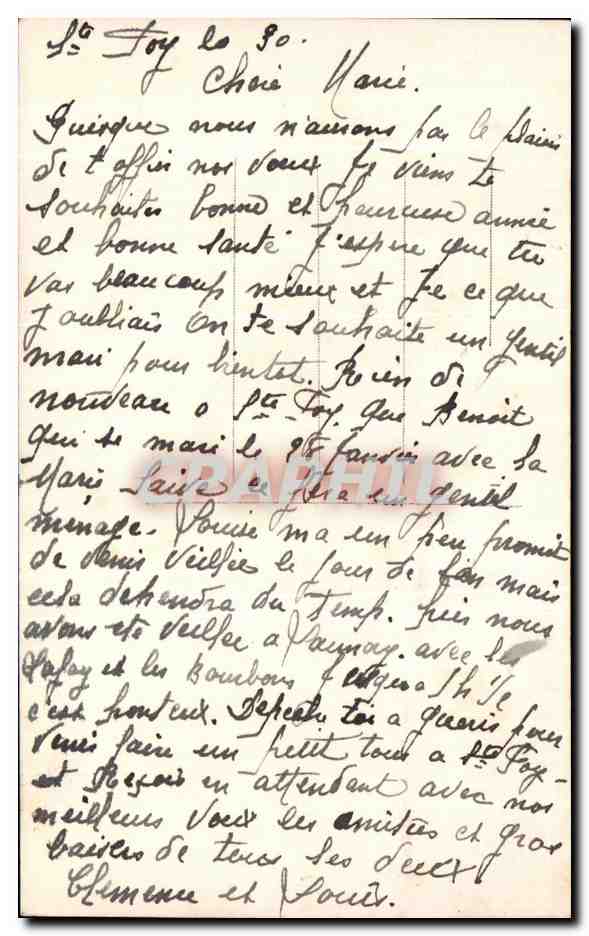 CPA Fantaisie Femme  — Verso