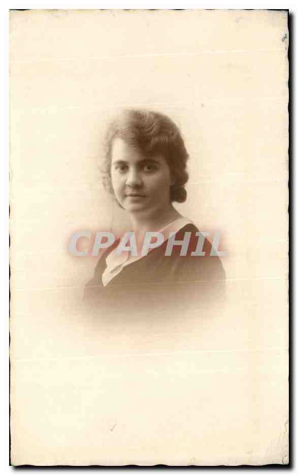CARTE PHOTO Fantaisie Femme 