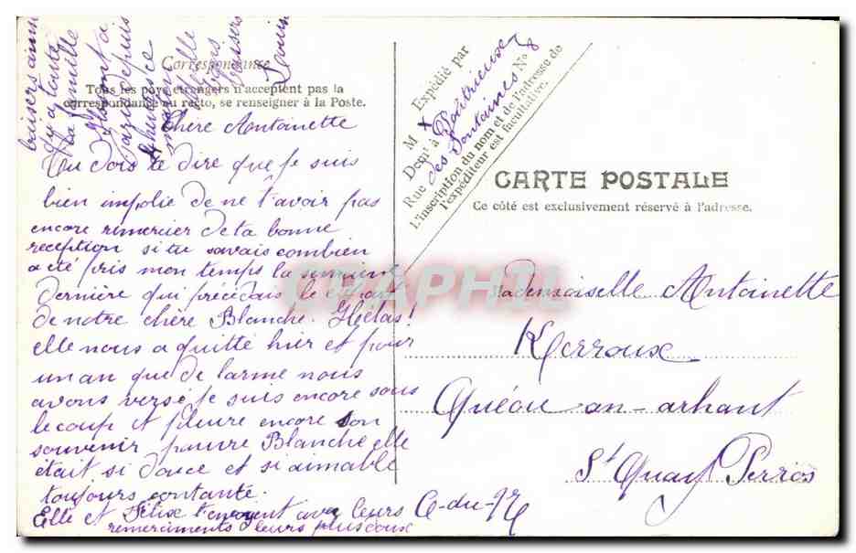 CPA Fantaisie La plaidoirie du bebe Avocat juge — Rückseite