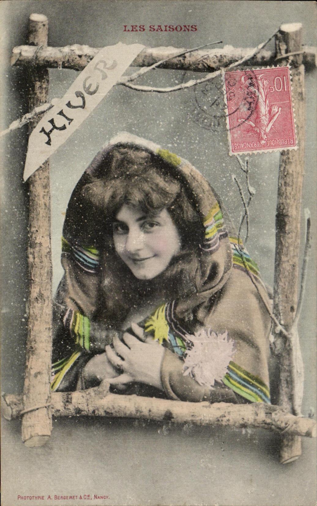Winter — De seizoenen — Fototypie A. Bergeret & Cie, Nancy