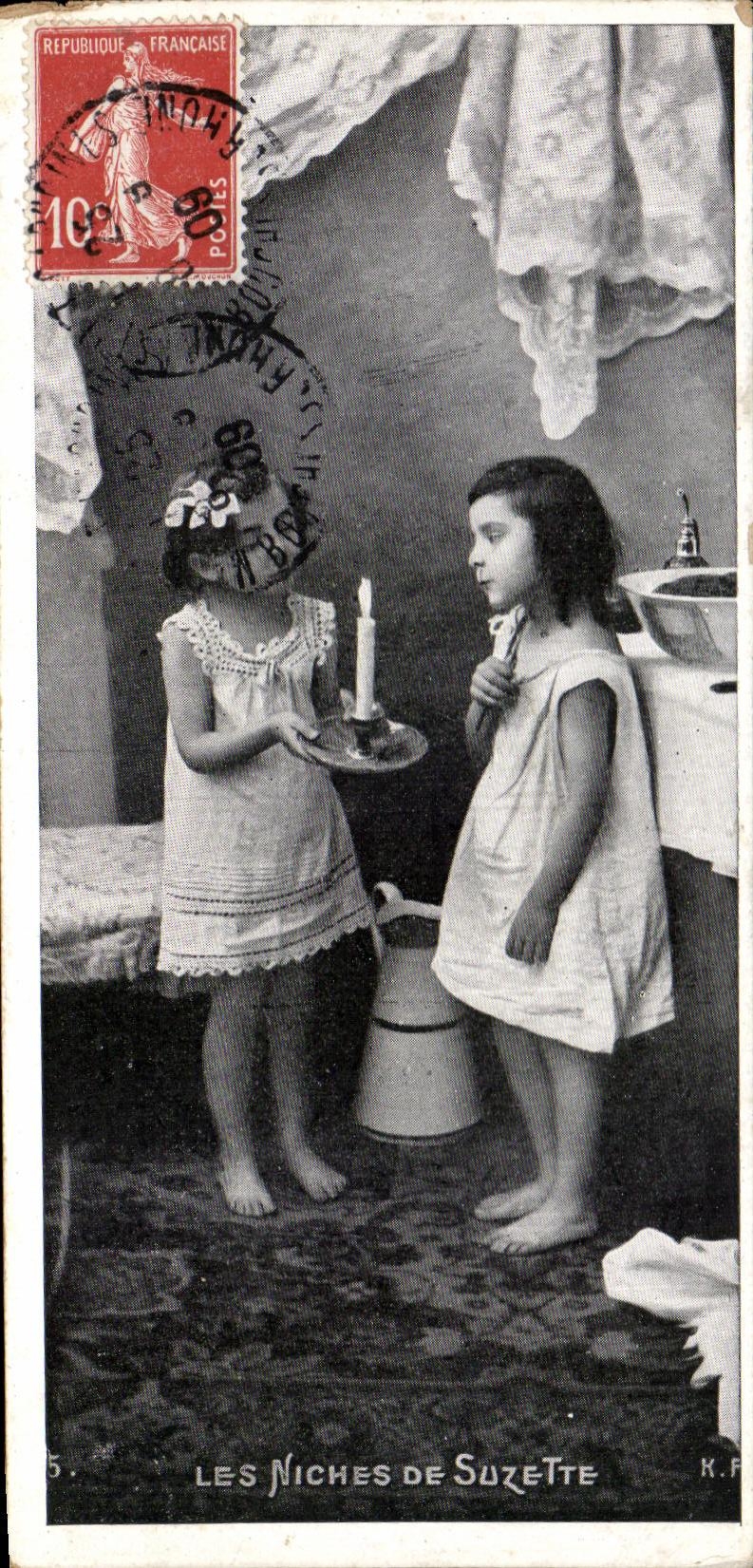 CPA Fantaisie Enfants Les niches de Suzette 