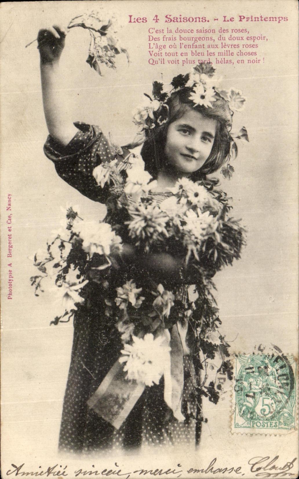 Les 4 Saisons. - Le Printemps — Phototype A. Bergeret et Cie, Nancy