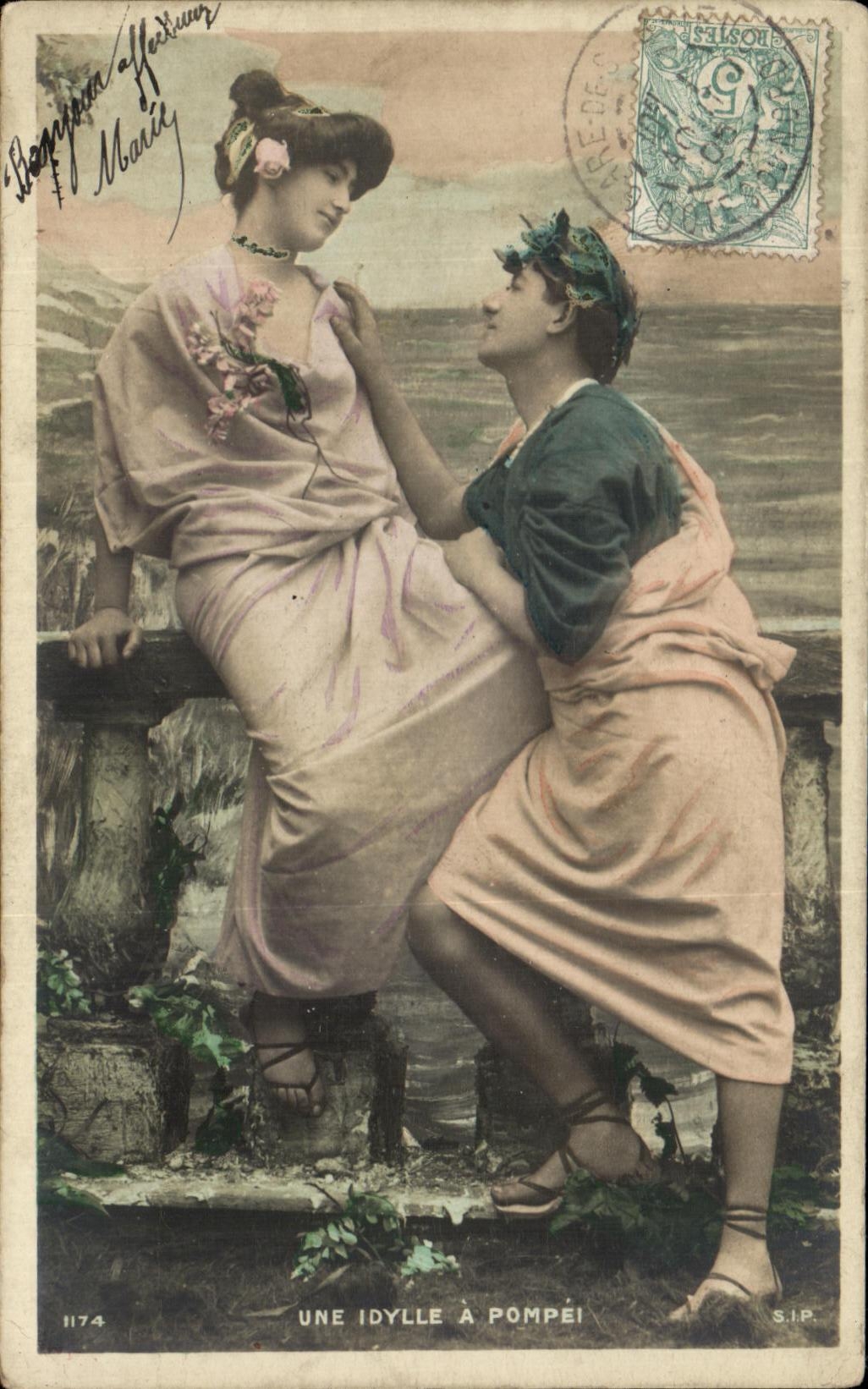 Une idylle à Pompéi — S.I.P. n° 1174