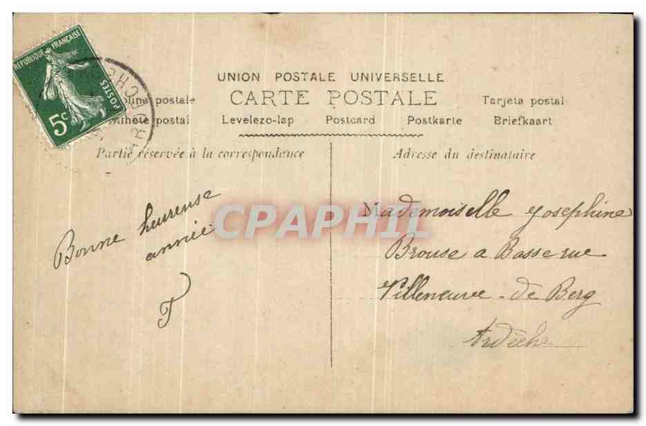 CPA Fantaisie Enfant — Verso