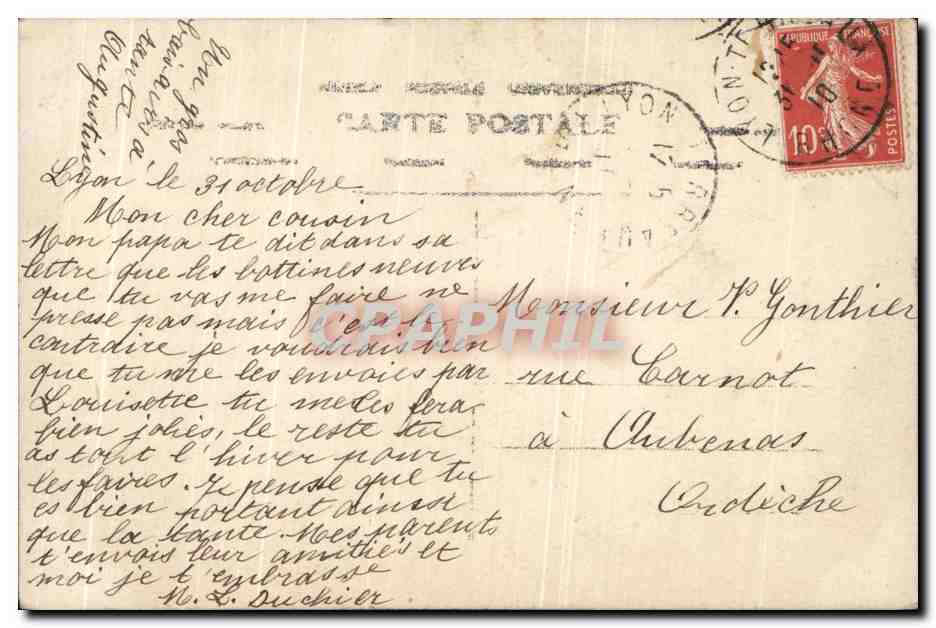 CPA Fantaisie Enfant — Rückseite