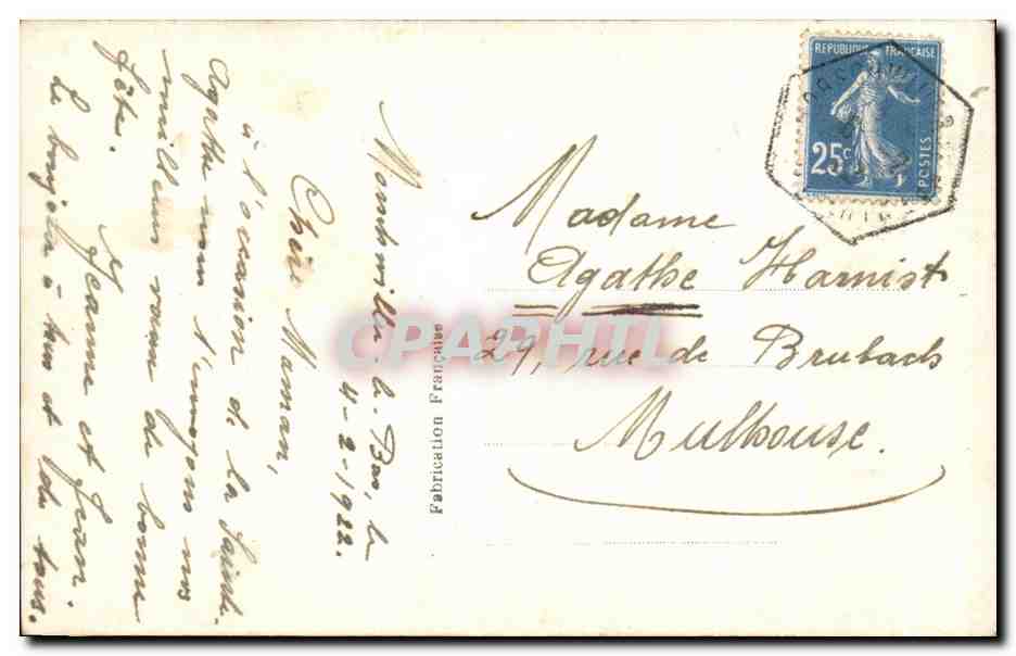 CPA Fantaisie Enfants — Rückseite
