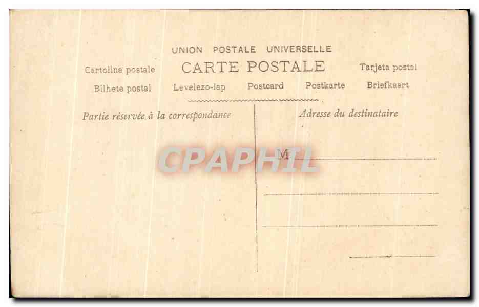 CPA Fantaisie Femme  — Rückseite