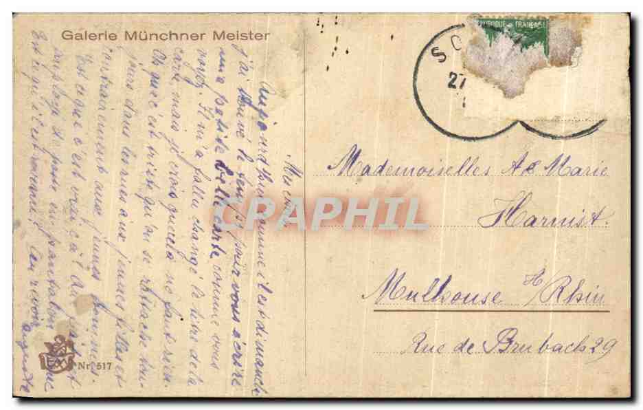 Vintage Postcard/Antike Ansichtskarte Fantaisie Enfants — Rückseite