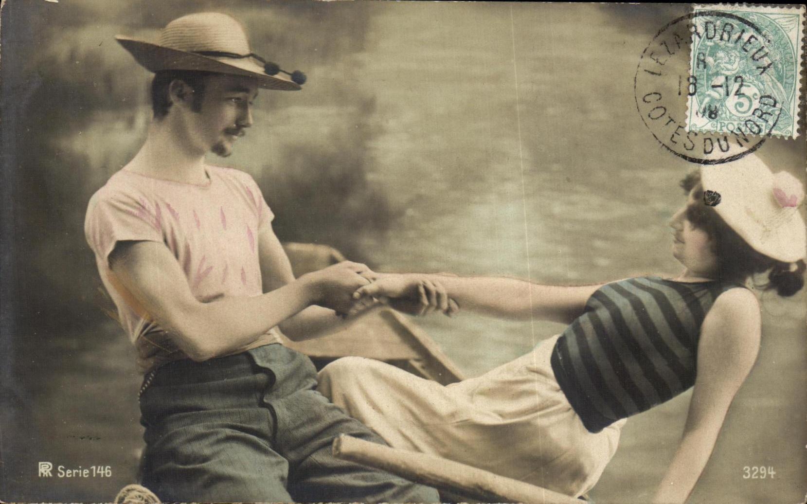 CPA Fantaisie Femme Marin 