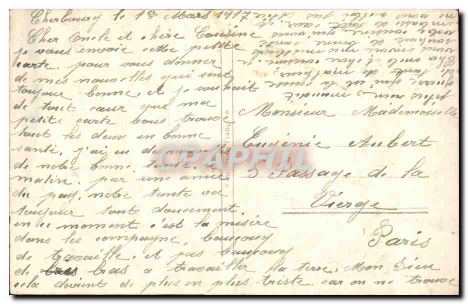 CPA Fantaisie Femme L'esperance  — Rückseite
