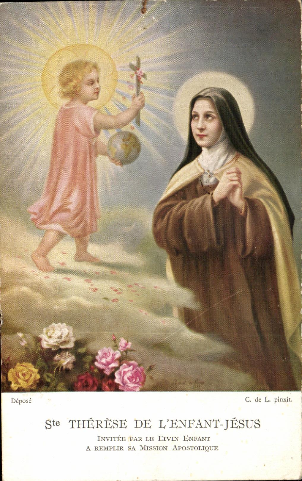 CPA Ste Therese de l'enfant Jesus Ange 