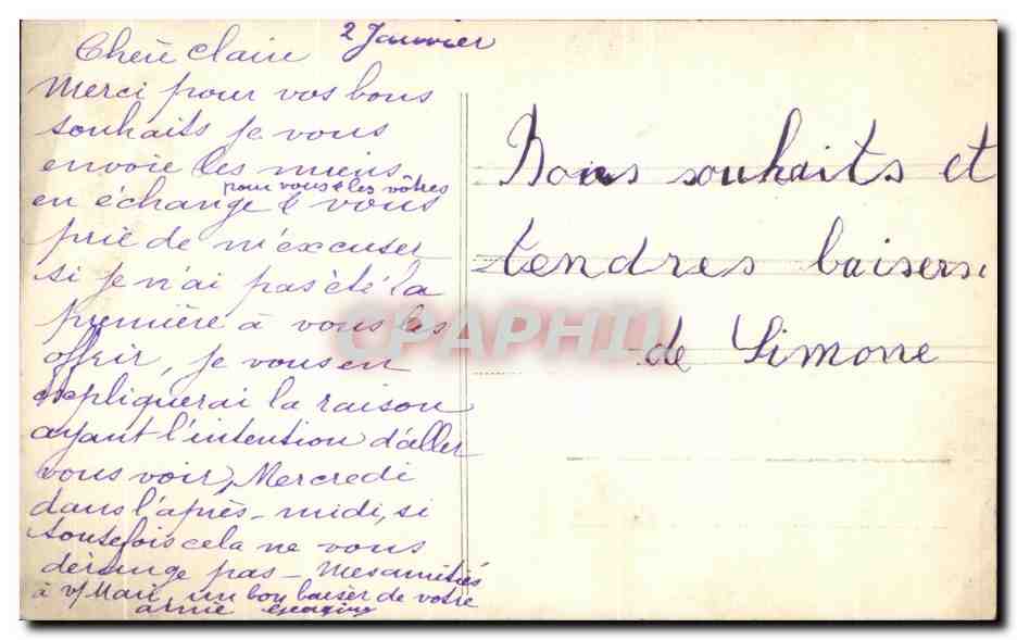 CPA Fantaisie Enfant — Rückseite