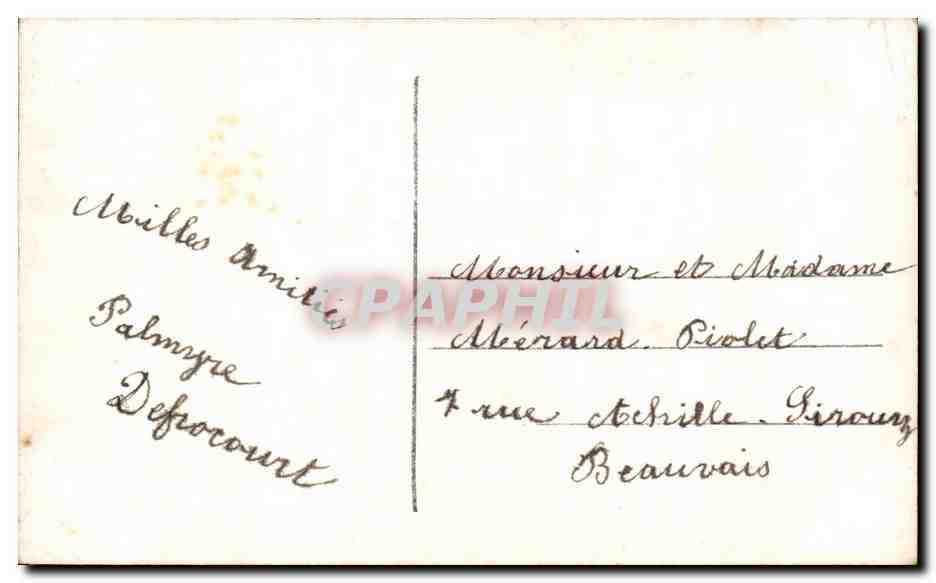 CPA Fantaisie Femme  — Verso