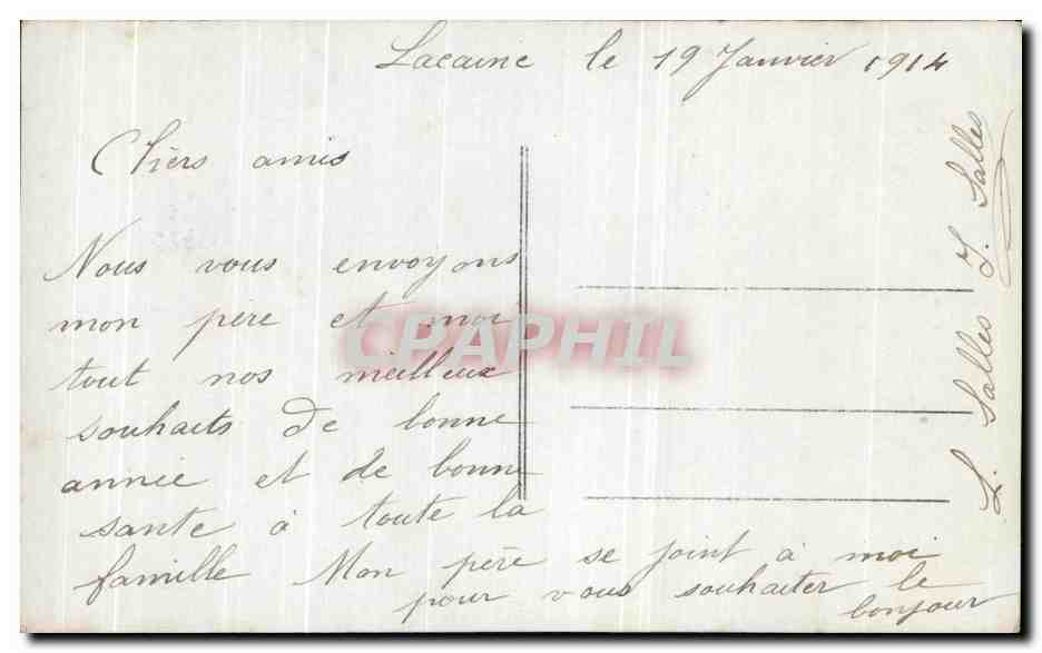 CPA Fantaisie Femme  — Verso