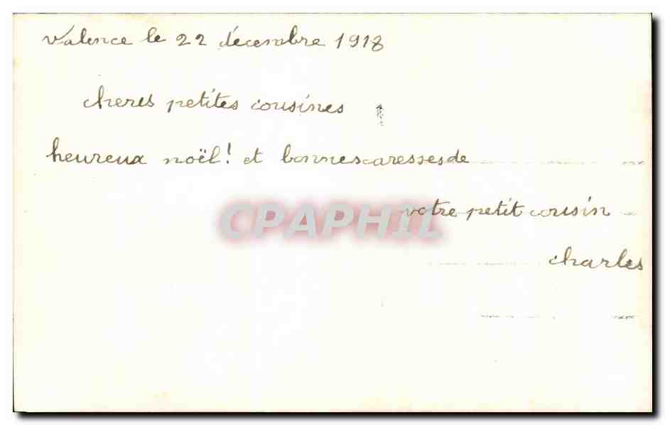 CPA Fantaisie Enfant — Rückseite
