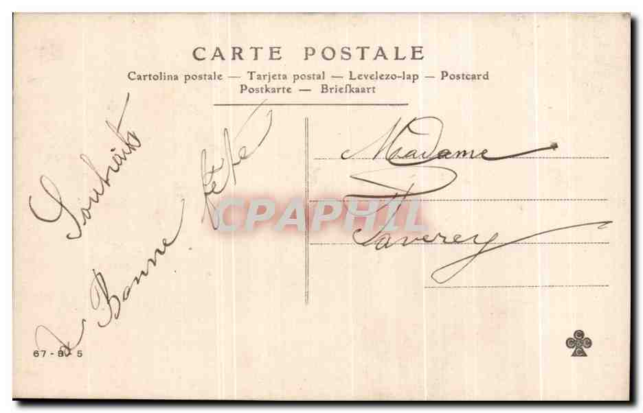 CPA Fantaisie Femme Vive Ste Louise — Verso