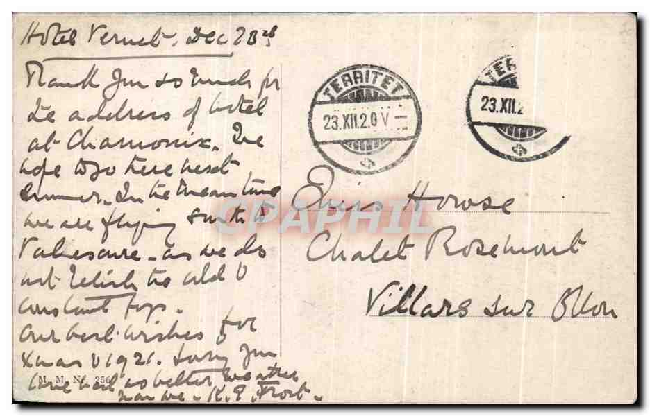 CPA Fantaisie Moutons Noel — Rückseite