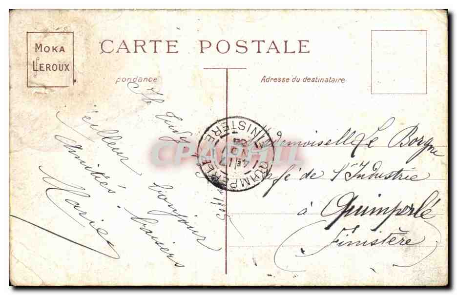 CPA Fantaisie Paysage Cygne  — Rückseite
