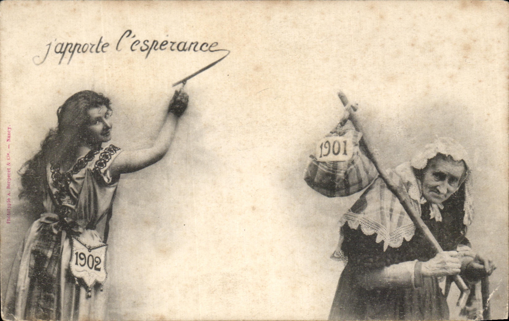 Je porte l'espérance — 1901/1902 — Phototypie A. Bergeret & Cie — Nancy