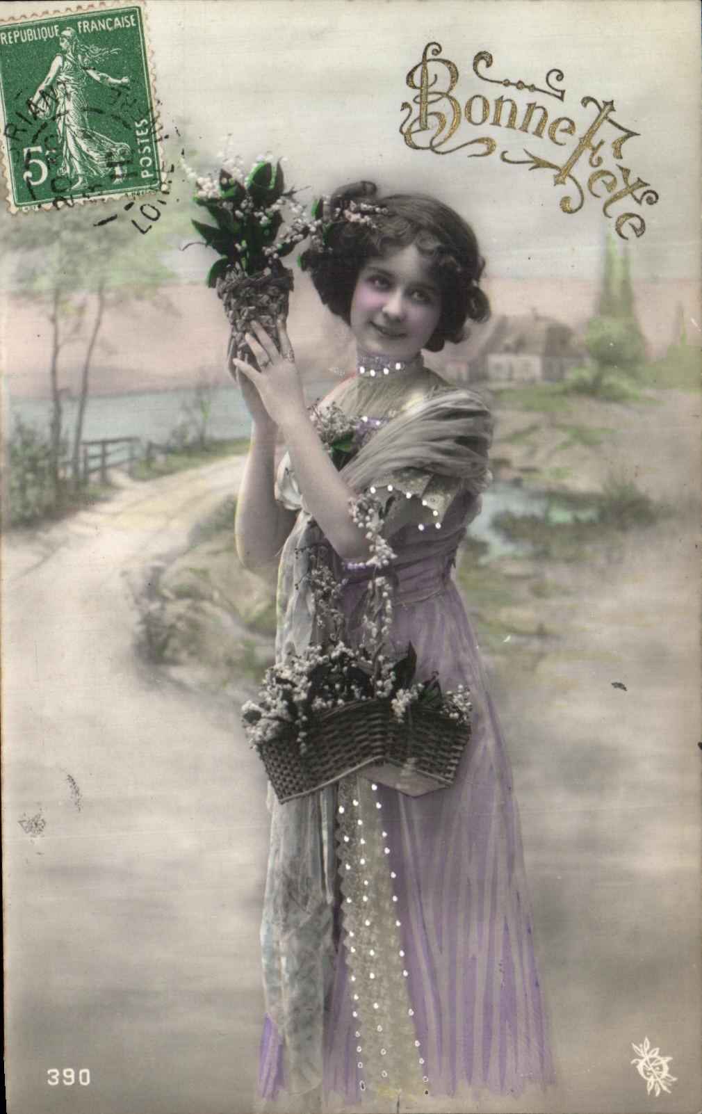 CPA Fantaisie Femme 
