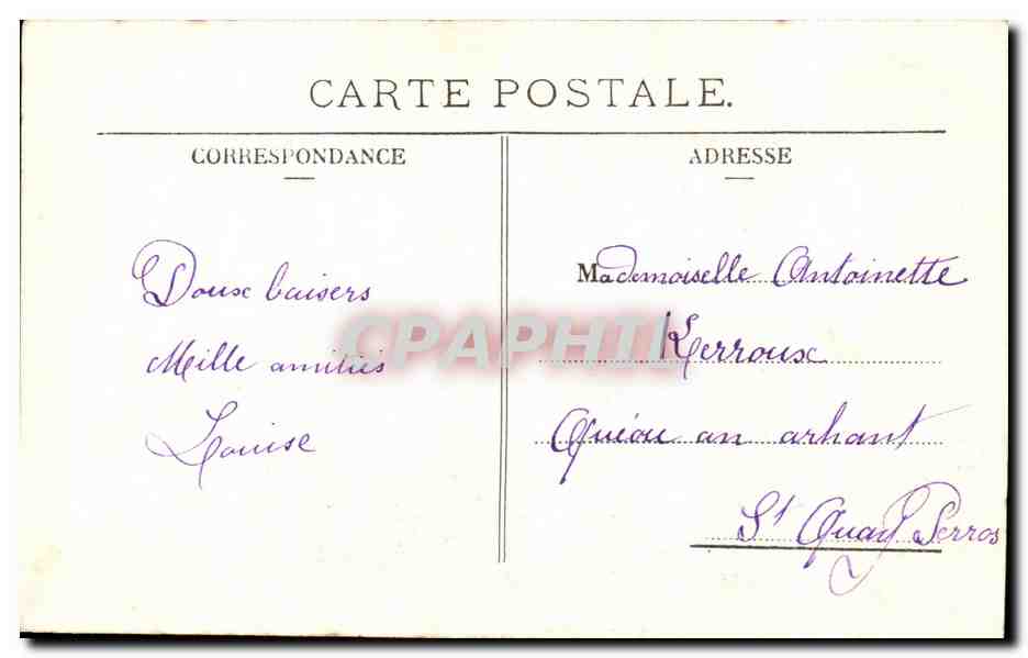 La Cruche Cassée — Série 5 — Éditeur E8 (Déposé) — Rückseite