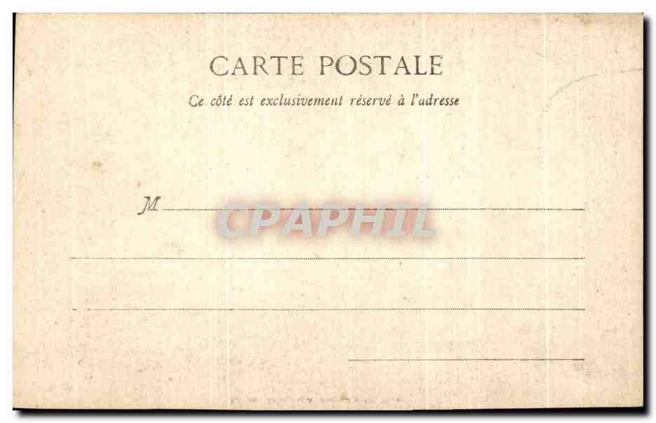 Pierrot padre di famiglia — scena teatrale — Edizione Fotografia A. Bongars et Cie, Nîmes — Verso
