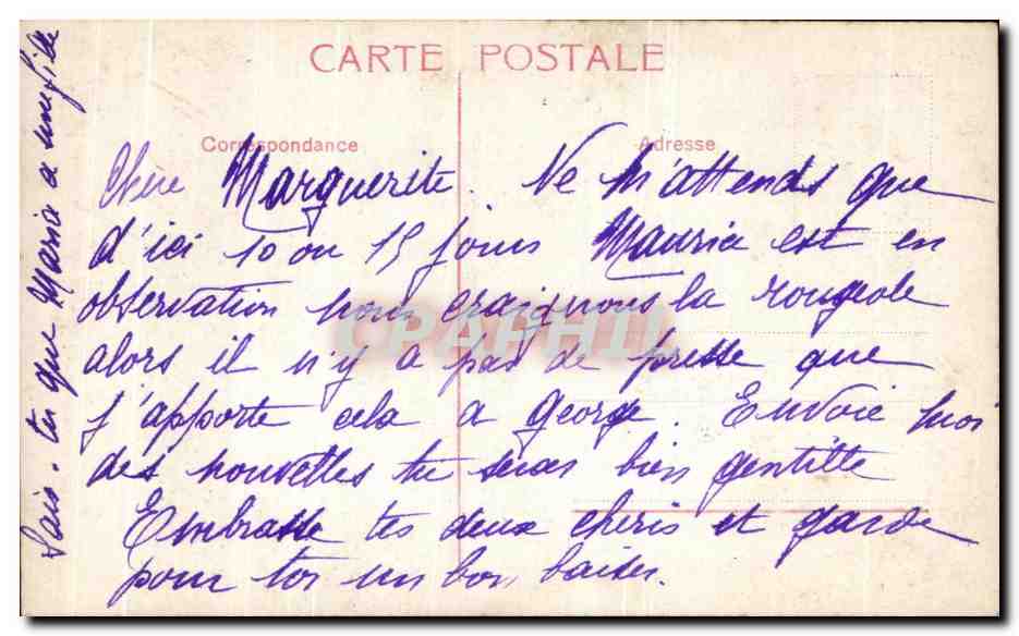 CPA Fantaisie Enfant — Verso
