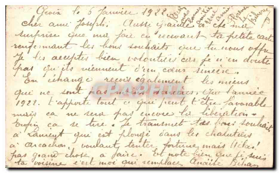 CPA Fantaisie Femme  — Verso