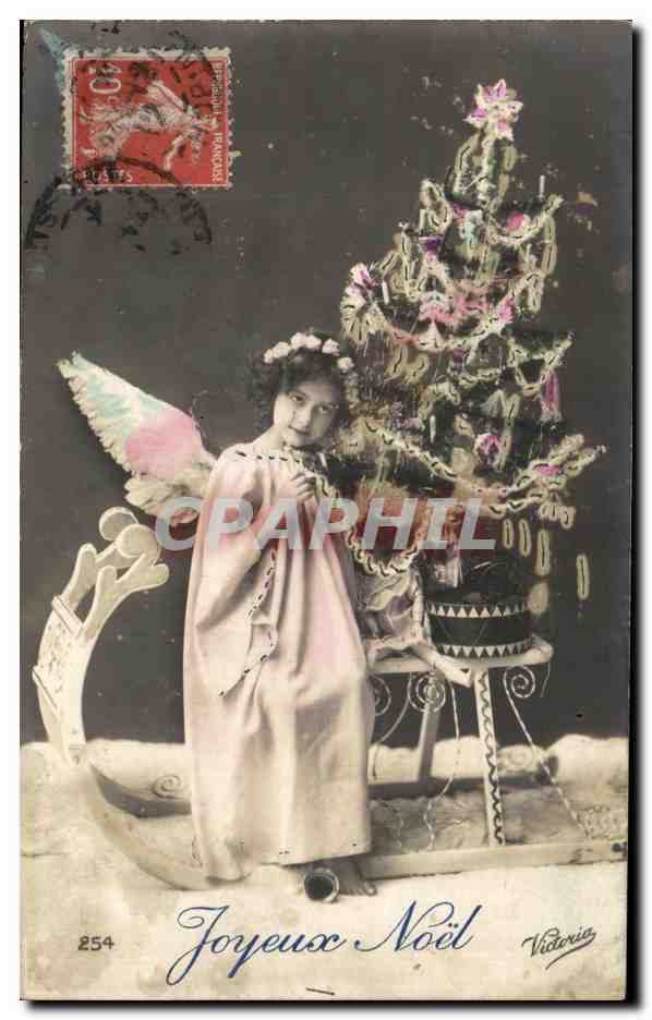 Fée aux ailes colorées — Noël — édit. Victoria n°254
