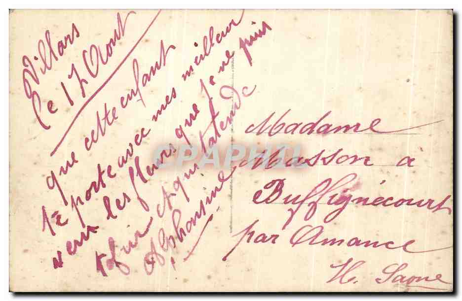 CPA Fantaisie Enfant — Verso