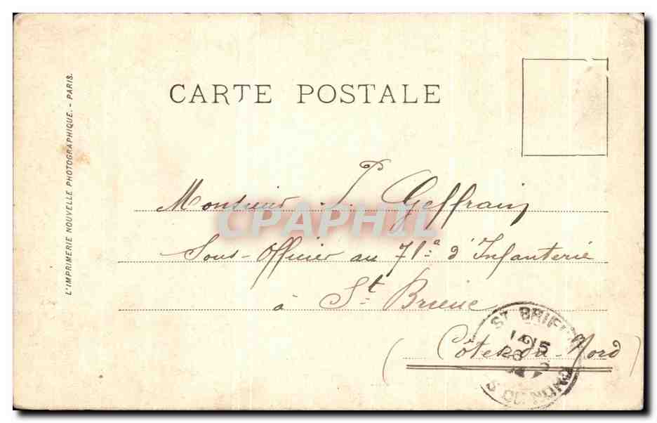 CPA amerique du Nord L'eglise de Jumeau city  — Rückseite