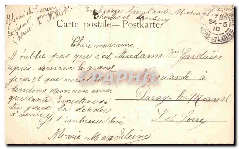 CPA Fantaisie Enfants — Verso