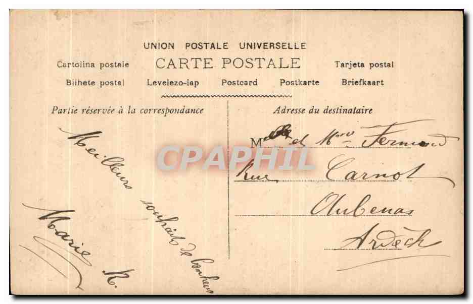 CPA Fantaisie Femme  — Rückseite