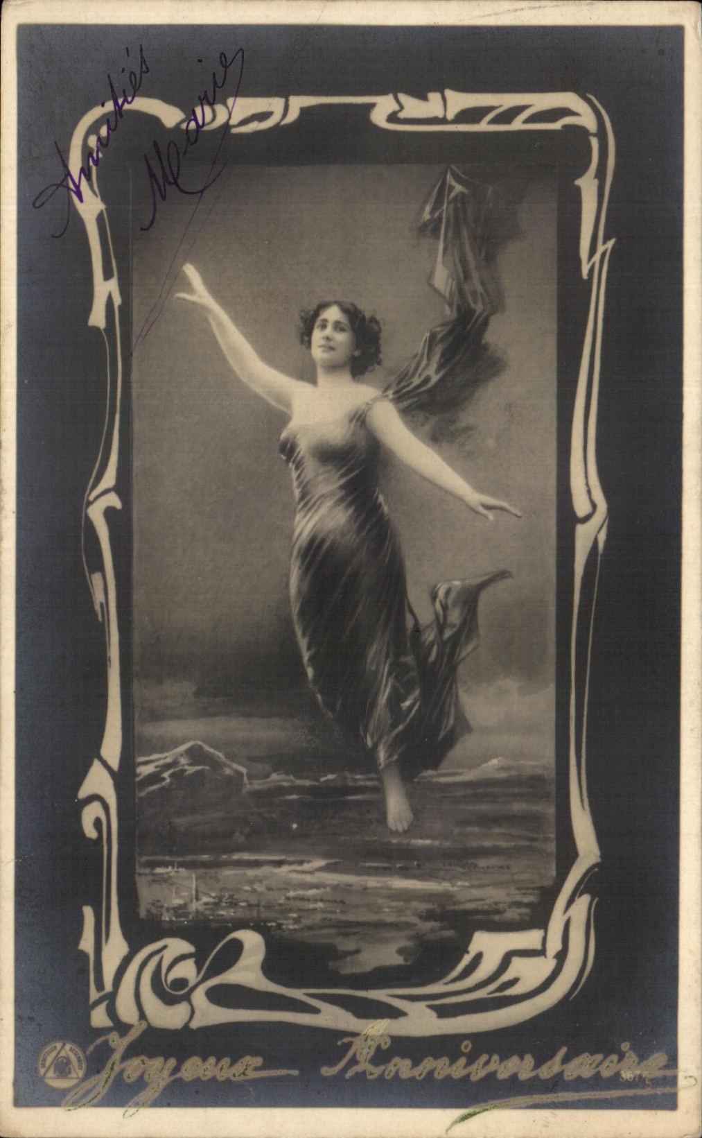 Ballerina in abito fluido — Buon compleanno — Thaïkie's Maris