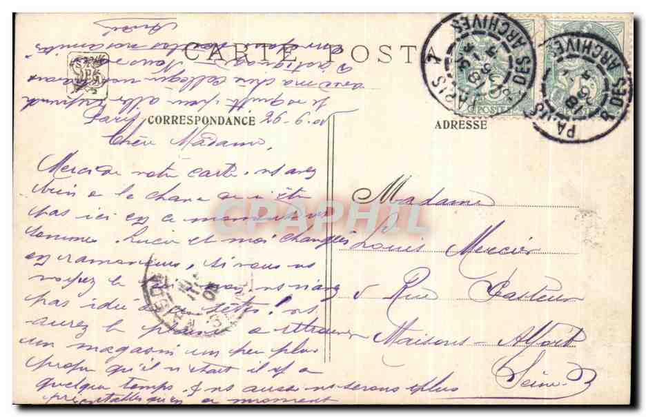 CPA Fantaisie Femme Etcheverry Confidence Eventail — Rückseite