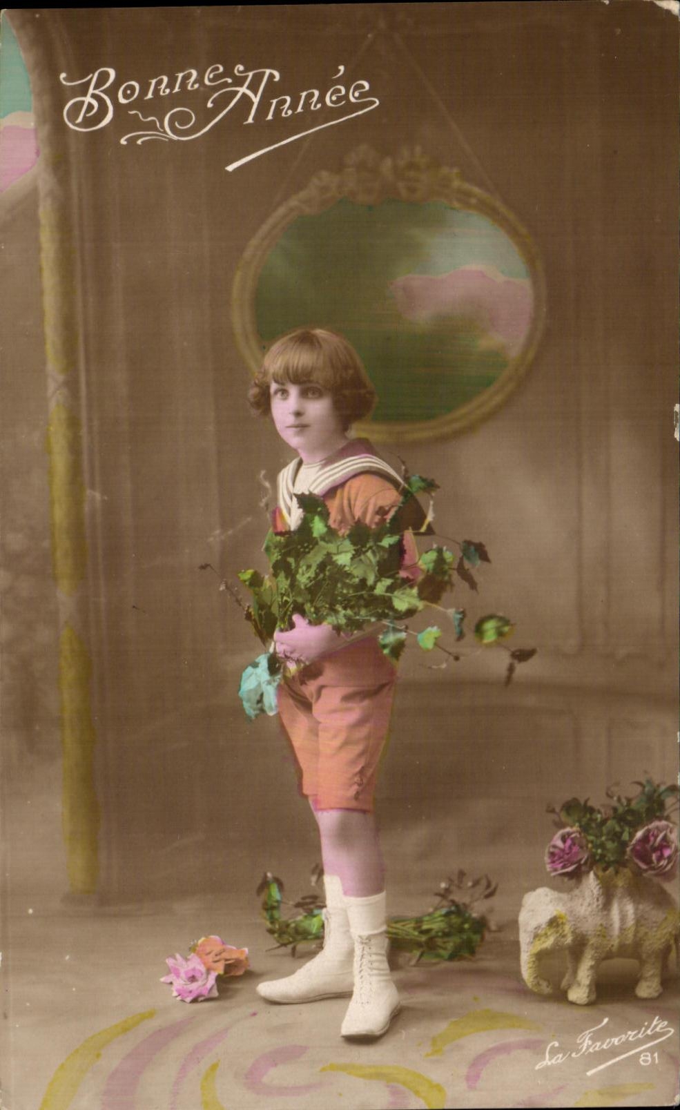 CPA Fantaisie Enfant Elephant 