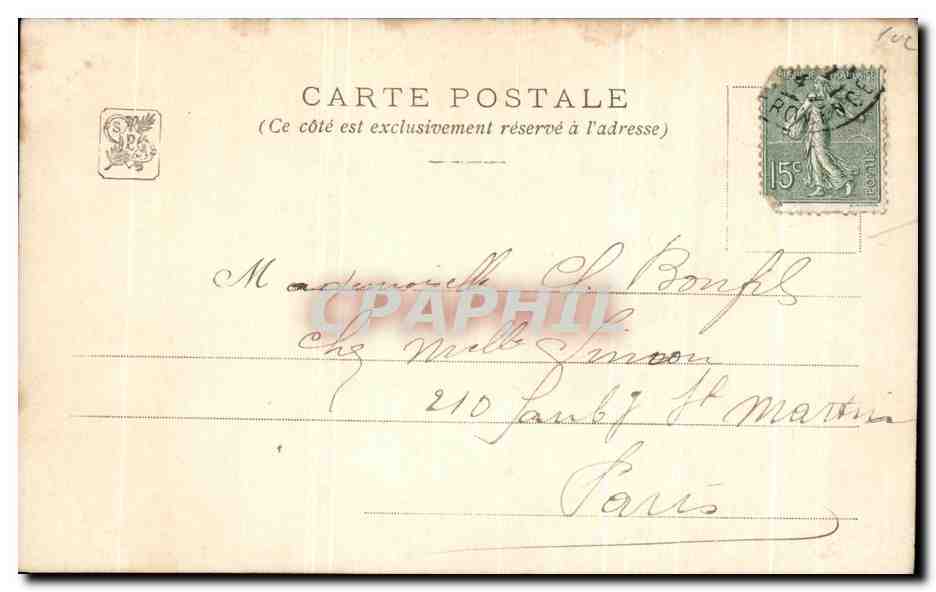 CPA Fantaisie Gagliardini Village perdu  — Verso