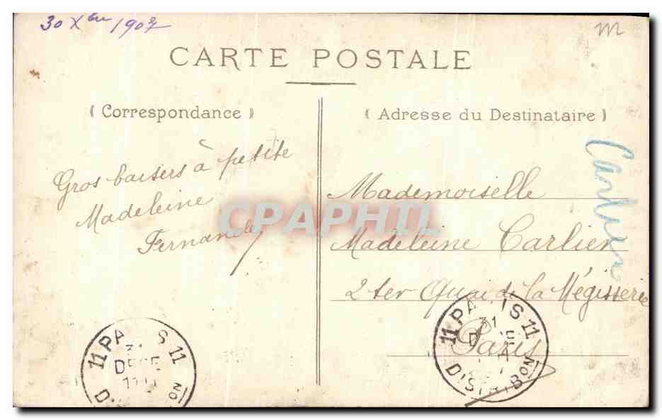 CPA Fantaisie Enfant  — Rückseite