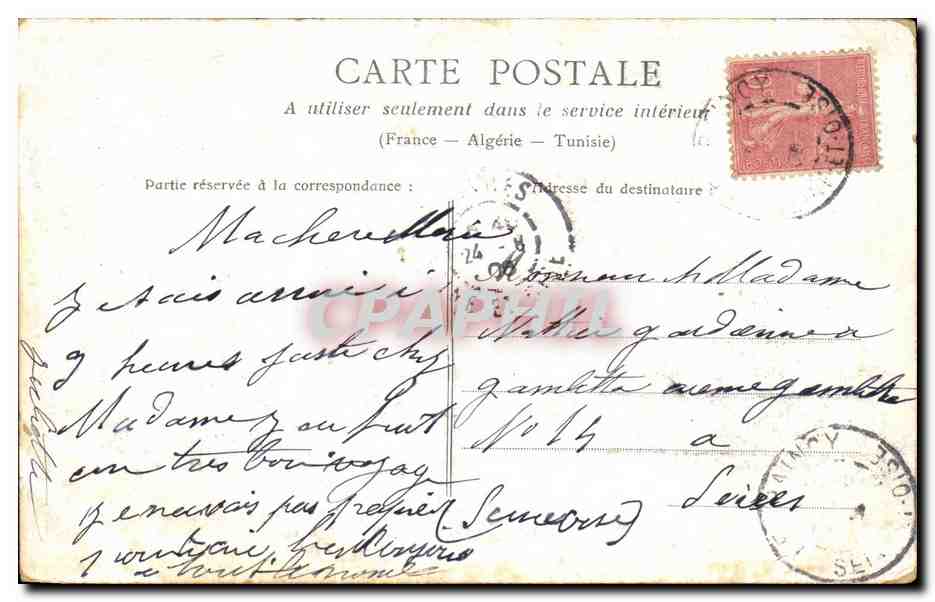 CPA Fantaisie Enfant Cage a oiseaux — Rückseite