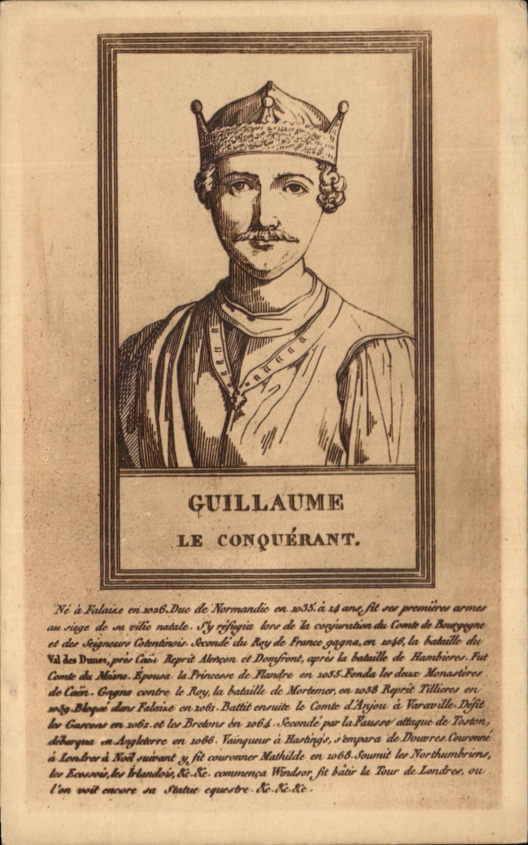CPA Fantaisie Guillaume le Conquerant 