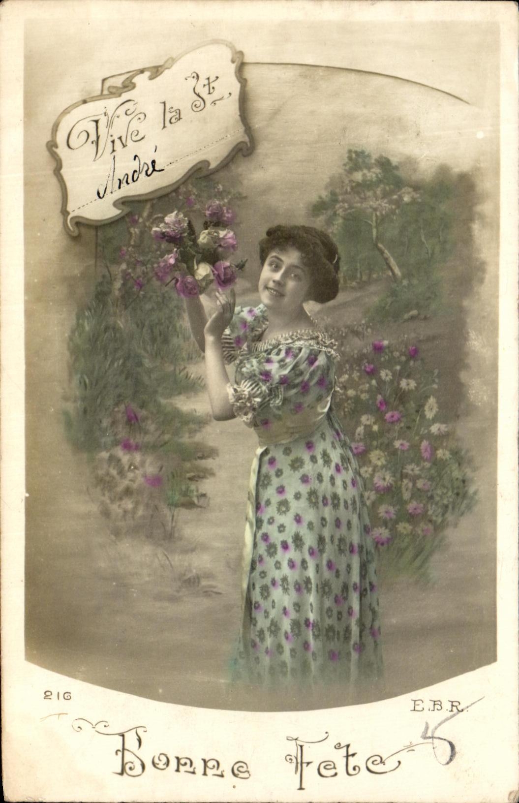 CPA Fantaisie Femme St Andre