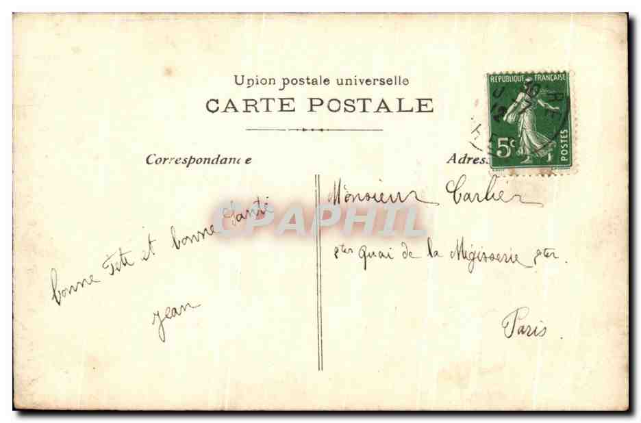 CPA Fantaisie Femme St Andre — Rückseite