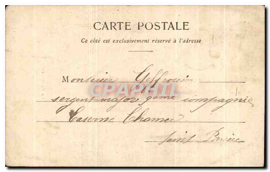 CPA Fantaisie Femme La pedicure  — Rückseite
